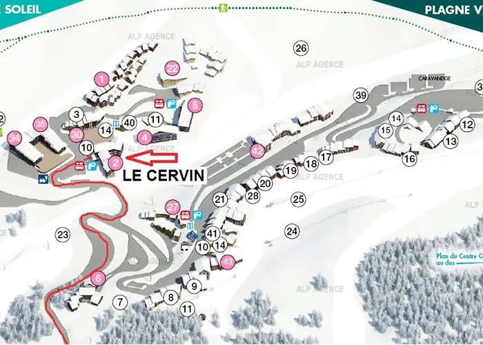 Le Cervin - 2 Pieces 4 Pers- Wifi- Le Cervin - 214ce - Plagne Soleil Mae-9464 *